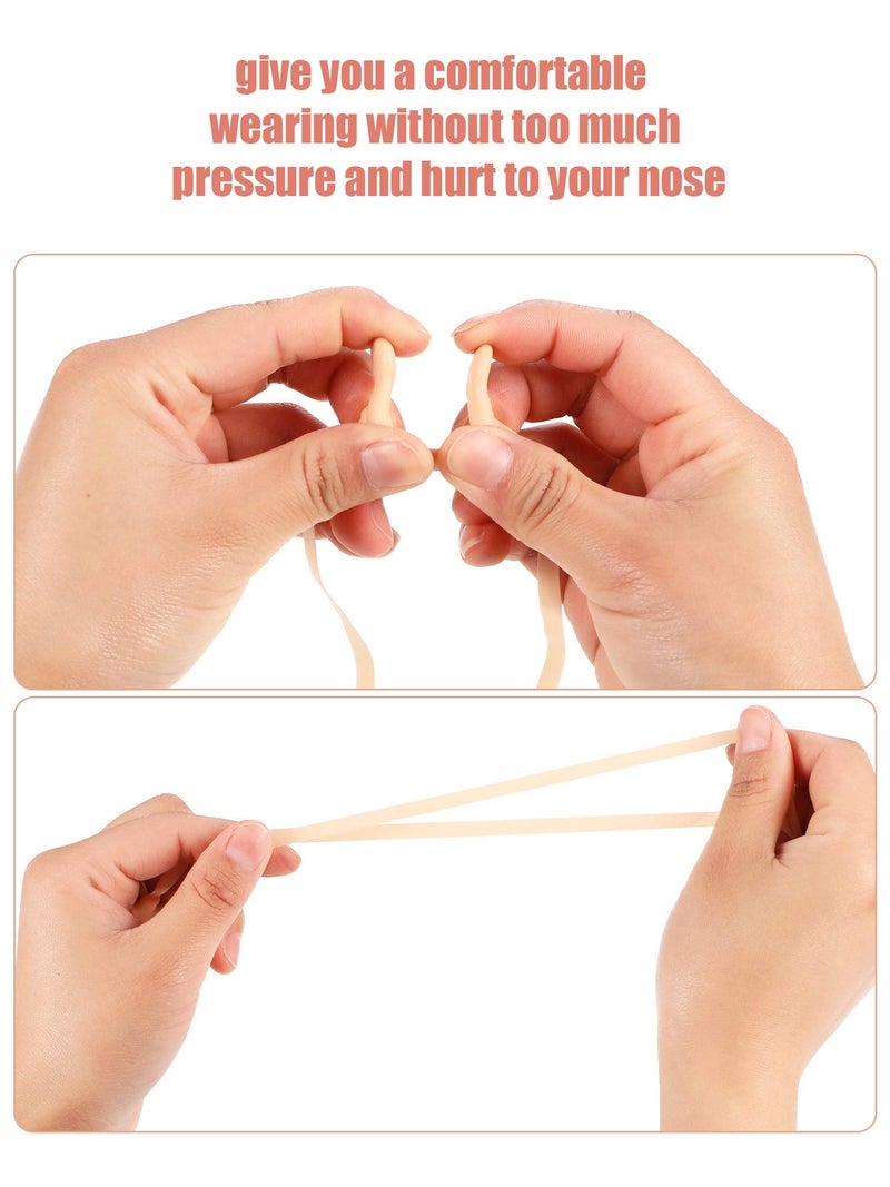 Pelopy 7 Pieces Swimming Nose Clip Silicone Nose Plug Protector with Elastic Rope for Kids and Adults Swimming Using - Image 4